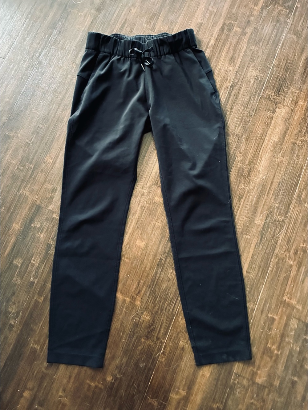 lululemon athletica Black Women’s Track Pants with Drawstring Waist, Sz 2